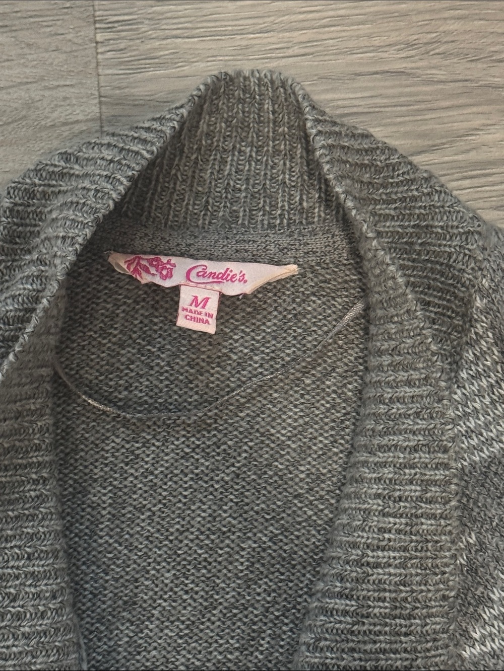 Gray Open-Front Cardigan - Picture 3 of 3